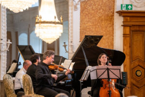Berlin Piano Trio, od lewej: Nikolaus Resa (fortepian), Krzysztof Polonek (skrzypce), Katarzyna Polonek (wiolonczela)