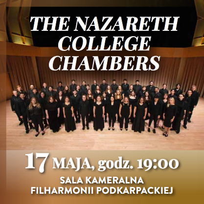The Nazareth College Chambers Singers, 17 maja 2023, godz. 19:00 Sala Kameralna Filharmonii Podkarpackiej