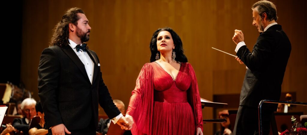 Angela Gheorghiu i Teodor Ilincai oraz Orkiestra Symfoniczna Filharmonii Podkarpackiej pod batutą Davida Gimeneza