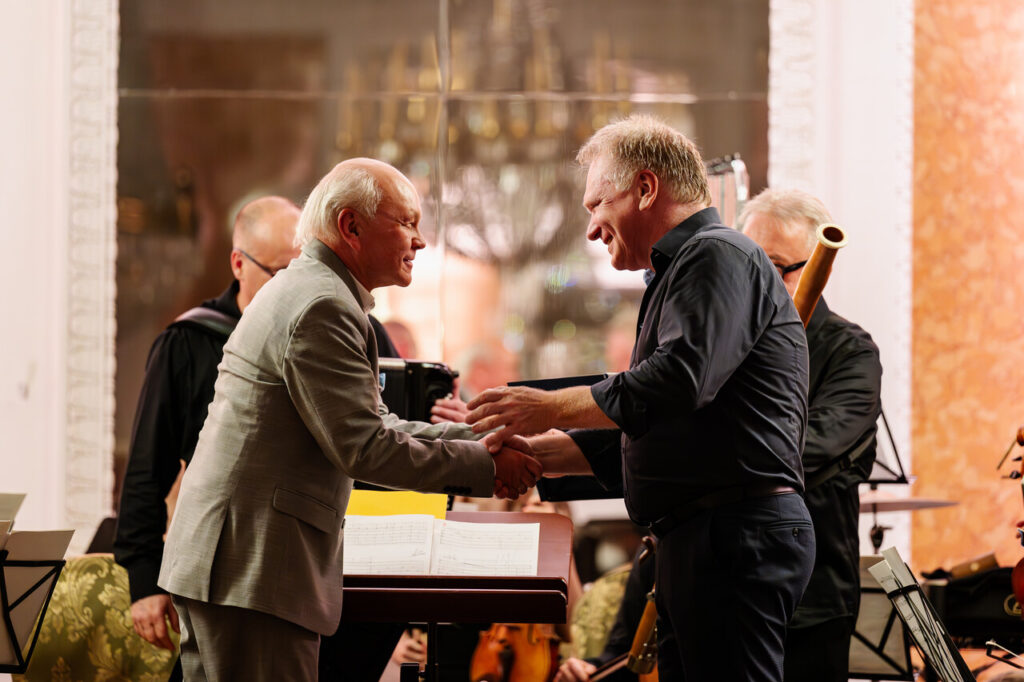 Sławomir Kaczorowski (kompozytor) i Łukasz Błaszczyk (dyrygent)